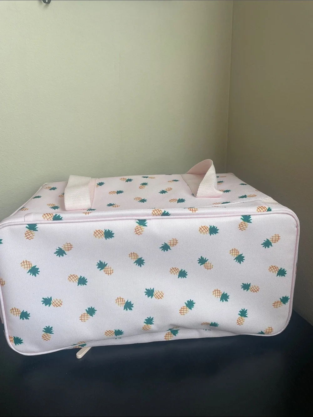 Kate Spade New York Pink Pineapple Motif Insulated Cooler Tote Summer Picnic NWT